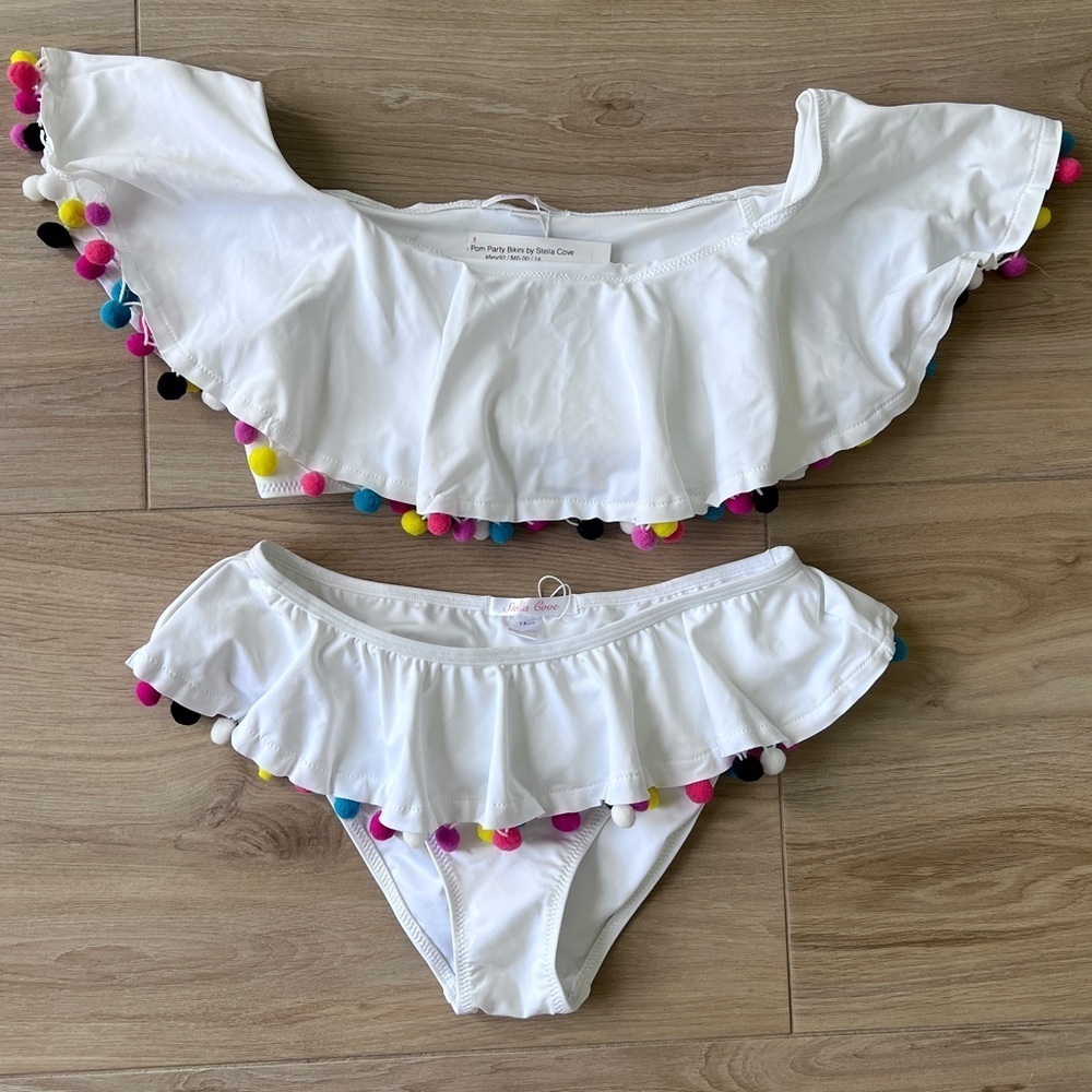 Stella Cove Pom Pom Bikini - Picture 1 of 3
